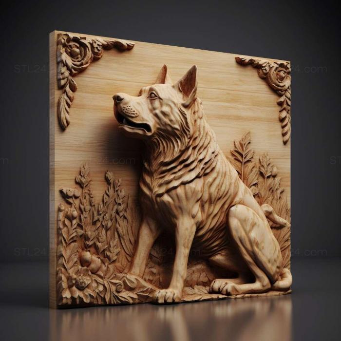 Nature and animals (Karakachan dog 1, NATURE_5441) 3D models for cnc